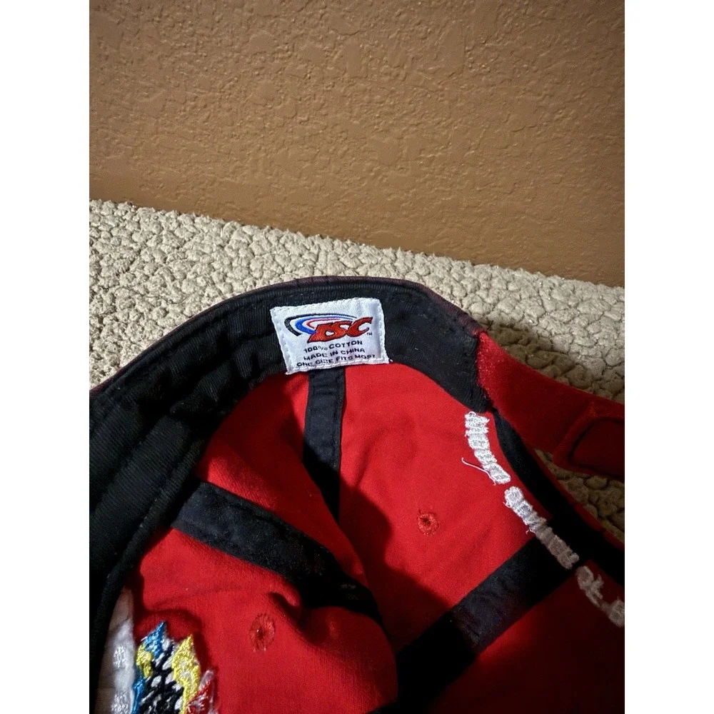 Daytona International Speedway Red Fade Strap back Baseball Cap - ISC
